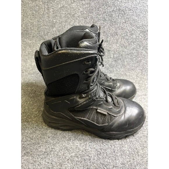 Thorogood 8'' ASR Tactical Men's Shoes Size 7 W Black Side Zip Boots 834-6529 - Picture 1 of 10